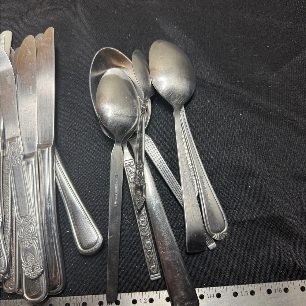 Elegant Silver Cutlery Set